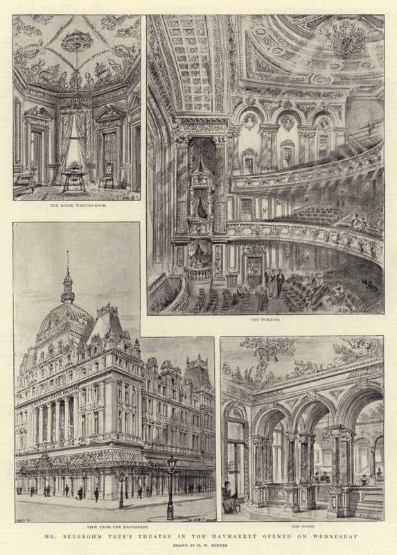 El Teatro de Mr. Beerbohm Tree en el Haymarket abrió el miércoles de Henry William Brewer