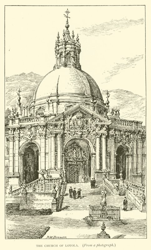 La Iglesia de Loyola (grabado) de Henry William Brewer