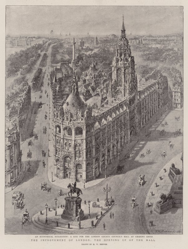 La Mejora de Londres, la Apertura del Mall de Henry William Brewer