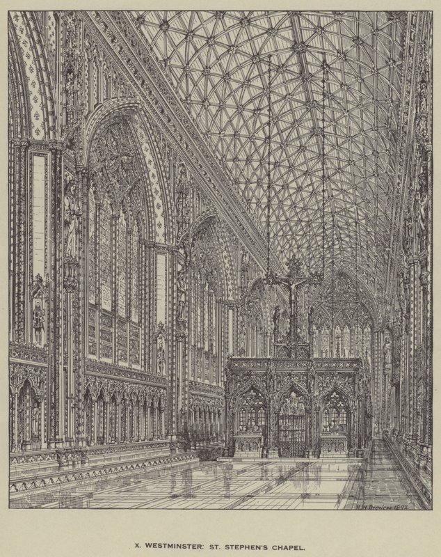 Capilla de San Esteban, Westminster de Henry William Brewer