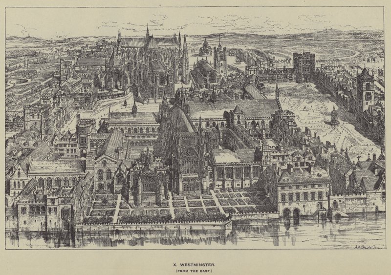 Westminster, desde el este de Henry William Brewer
