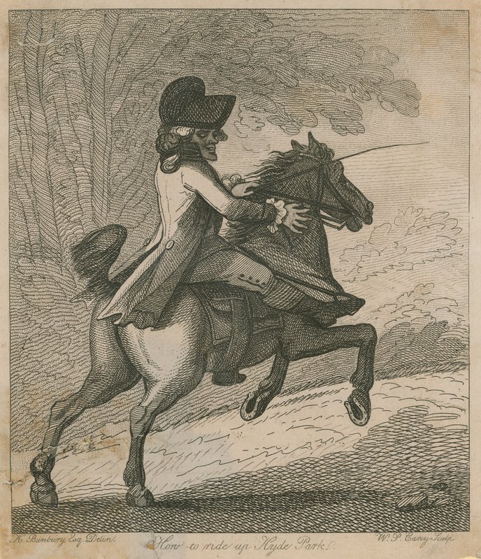 Cómo montar en Hyde Park de Henry William Bunbury