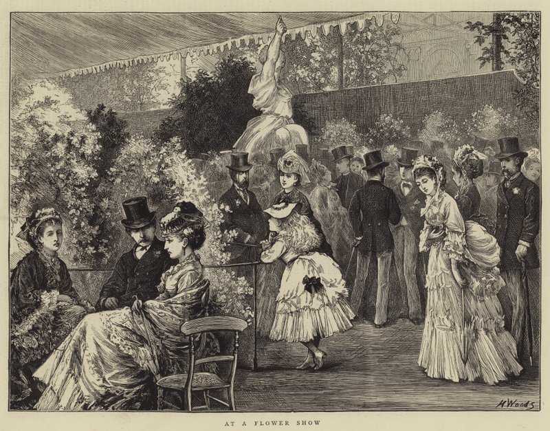 En una exposición de flores de Henry Woods