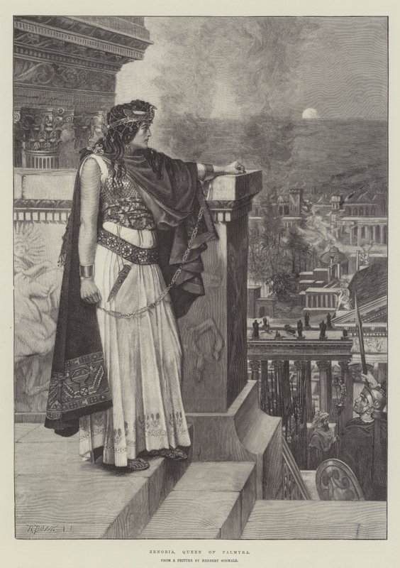 Zenobia, Reina de Palmira de Herbert Gustave Schmalz