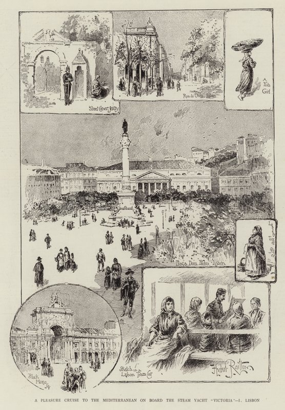 Un crucero de placer por el Mediterráneo a bordo del yate de vapor Victoria, I, Lisboa de Herbert Railton