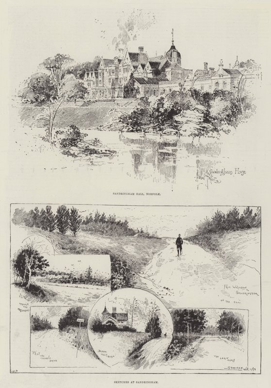 Bocetos de Sandringham de Herbert Railton