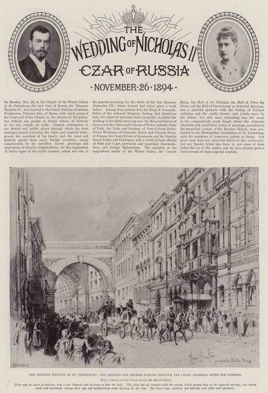 La Boda de Nicolás II, Zar de Rusia de Herbert Railton