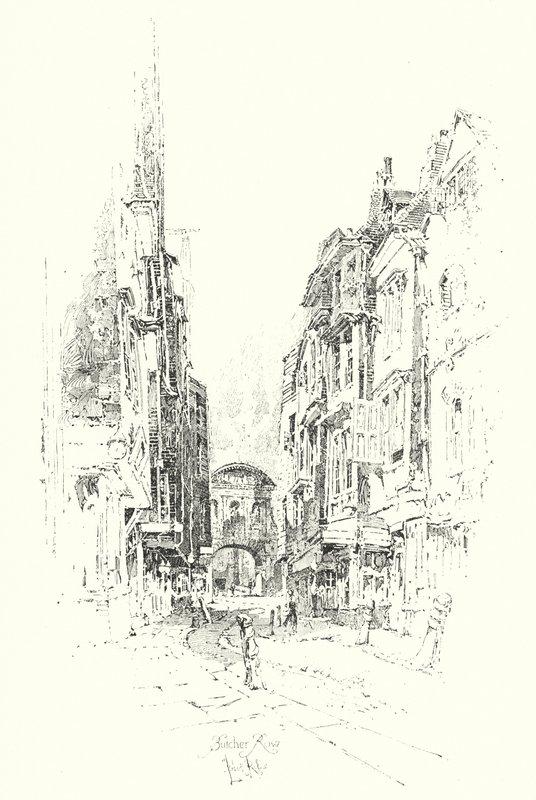 Butcher Row, Londres de Herbert (after) Railton