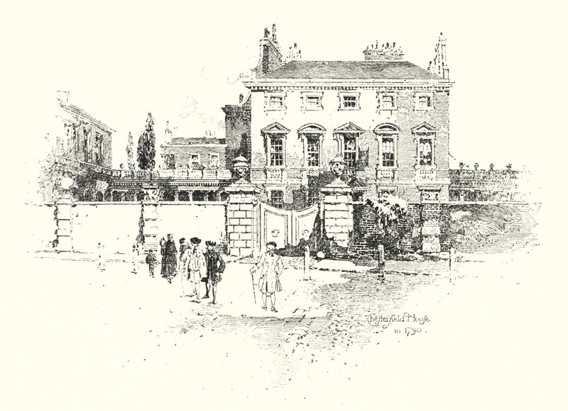 Chesterfield House, Londres, en 1790 de Herbert (after) Railton
