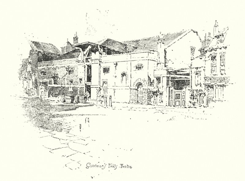 Teatro de Goodman’s Fields, Londres de Herbert (after) Railton