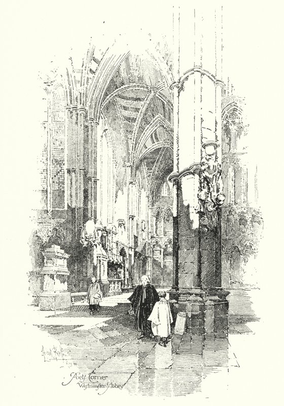 El Rincón del Poeta, Abadía de Westminster, Londres de Herbert (after) Railton