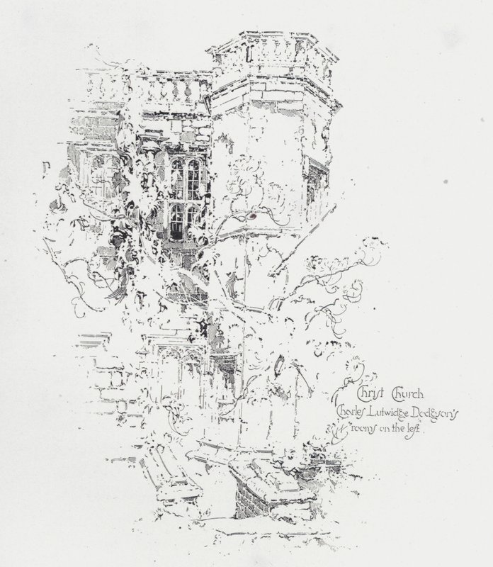 Habitación del autor inglés Charles Lutwidge Dodgson (Lewis Carroll), Christ Church College, Oxford de Herbert (after) Railton
