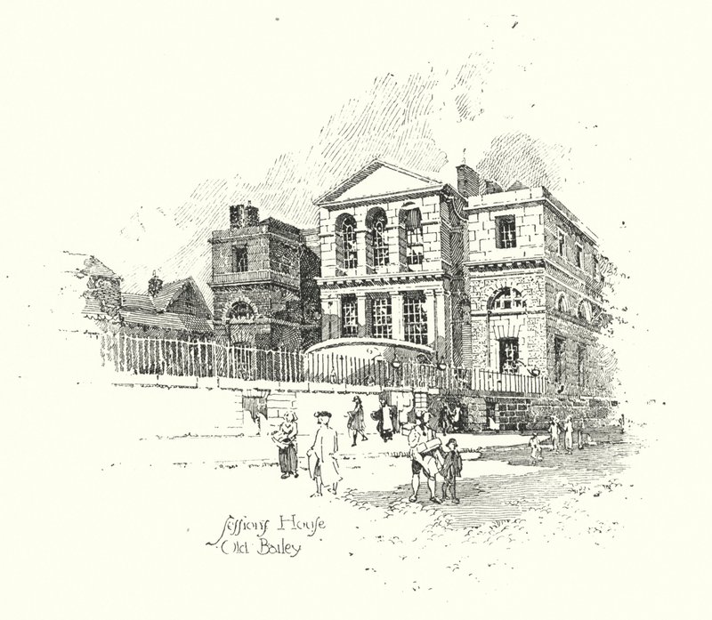 Sessions House, Old Bailey, Londres de Herbert (after) Railton
