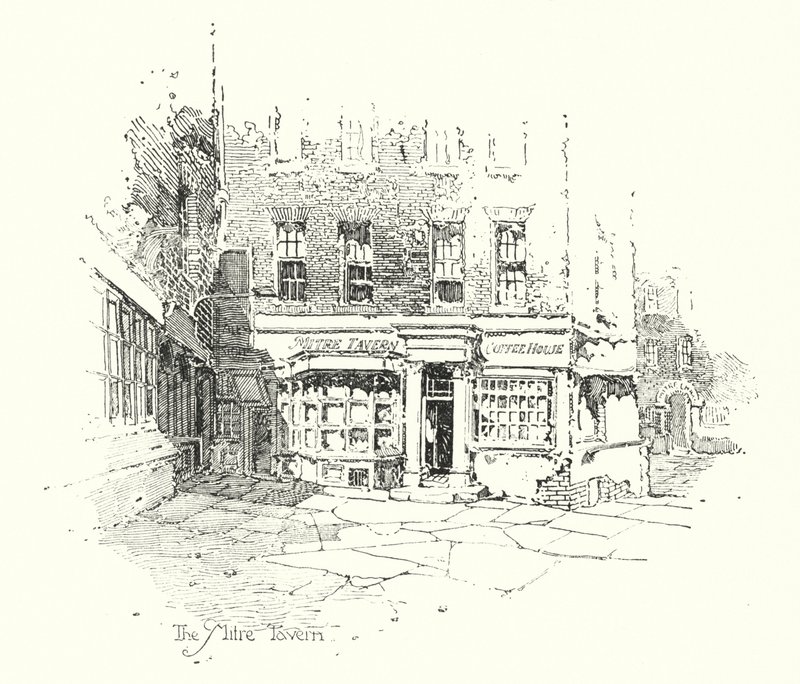La taberna Mitre, Londres de Herbert (after) Railton