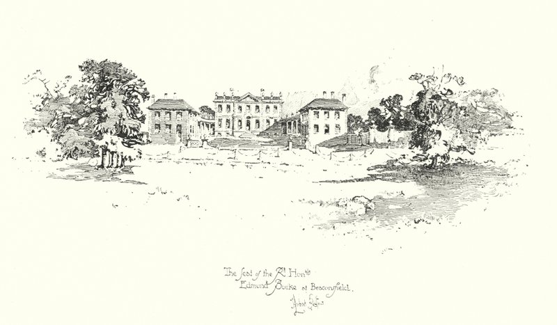 La residencia de Edmund Burke, Beaconsfield de Herbert (after) Railton