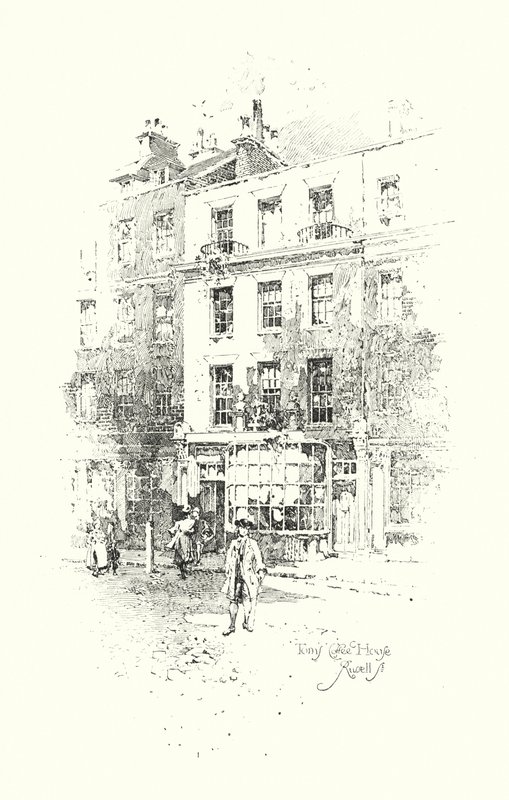 Casa de café de Tom, Russell Street, Londres de Herbert (after) Railton