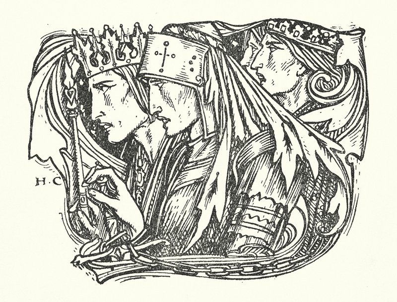La Belle Dame Sans Merci (grabado) de Herbert Cole