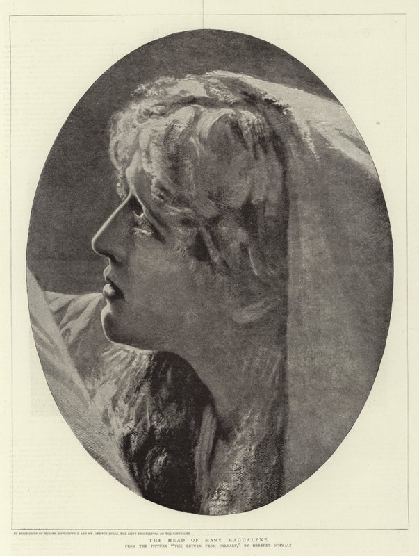 La cabeza de María Magdalena de Herbert Gustave Schmalz