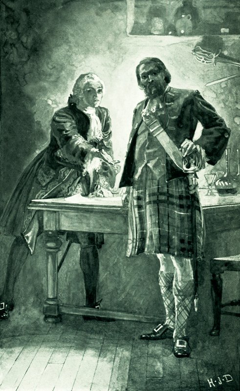 El príncipe Carlos apela a Cameron de Lochiel para unirse a su causa de Herbert James Draper