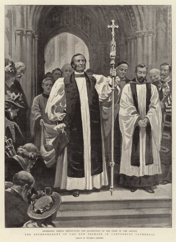La Entonización del Nuevo Primado en la Catedral de Canterbury de Herbert Johnson