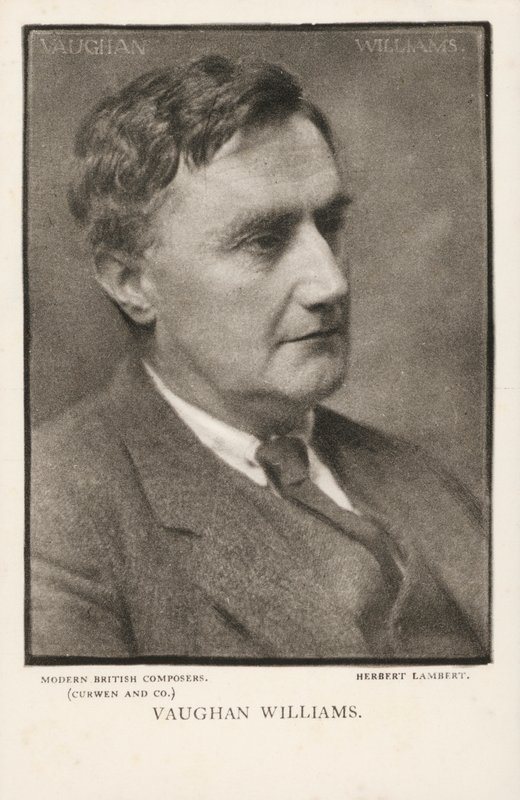 Ralph Vaughan Williams, compositor musical (foto b/n) de Herbert Lambert