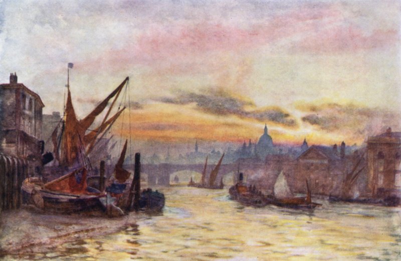 Marea Baja en Southwark de Herbert Menzies (after) Marshall