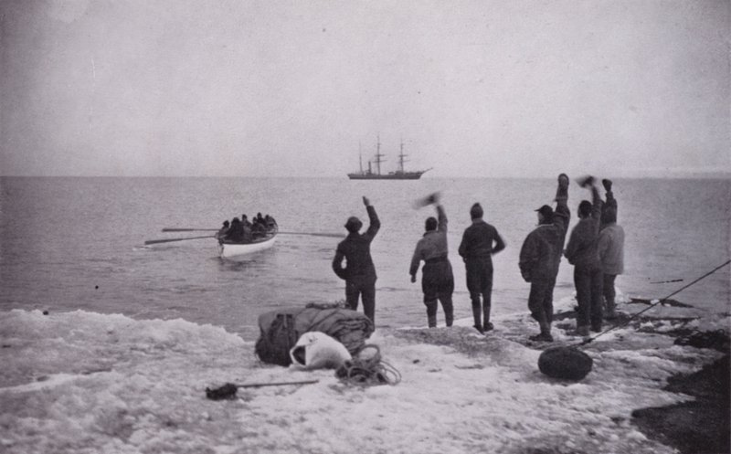 Dejado atrás en Victoria Land de Herbert Ponting