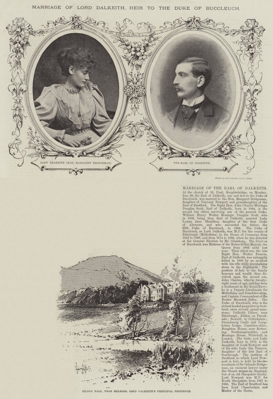 Matrimonio de Lord Dalkeith, Heredero del Duque de Buccleuch de Herbert Railton