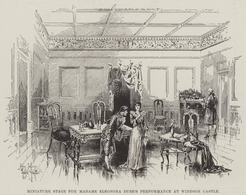 Escenario en Miniatura para la Actuación de Madame Eleonora Duse en el Castillo de Windsor de Herbert Railton