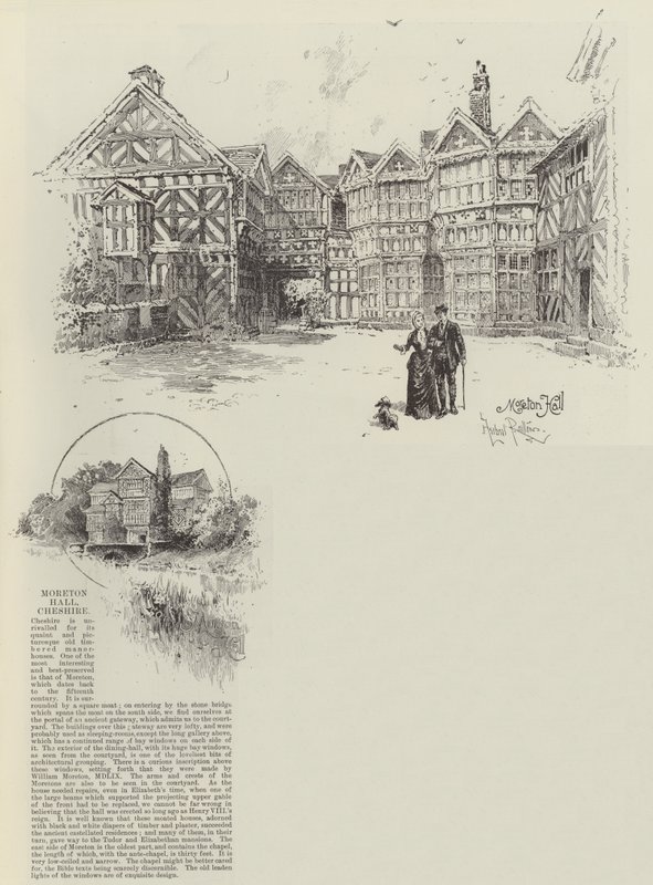 Moreton Hall en Cheshire de Herbert Railton