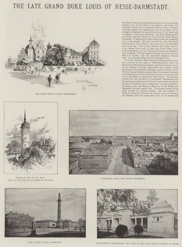 El difunto Gran Duque Luis de Hesse-Darmstadt de Herbert Railton
