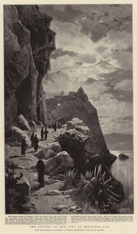 El Convento de Mar Saba en Nochebuena de Hermann David Salomon Corrodi
