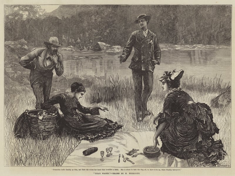 La apuesta de Tita de Herman Gustave Herkomer