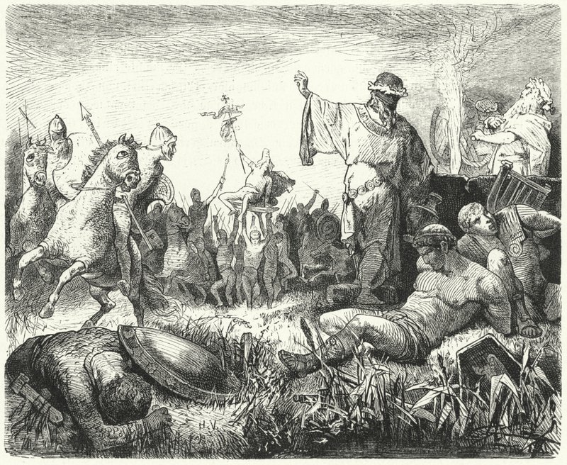 Partos celebrando una victoria de Hermann Vogel