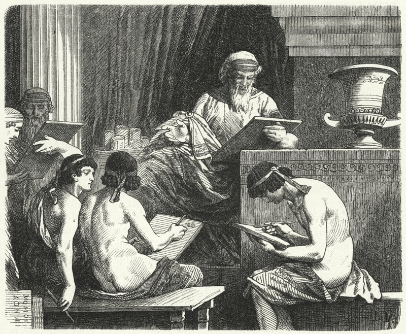 Solón, legislador de Atenas de Hermann Vogel