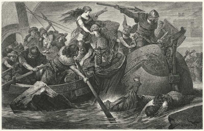 Invasores vikingos de Hermann Vogel