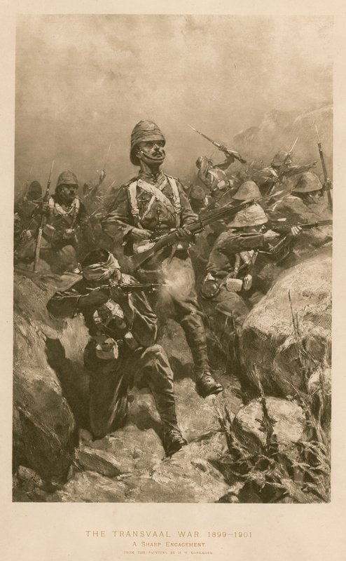 Un Compromiso Agudo: batalla durante la Guerra de los Bóers de Hermanus Willem (after) Koekkoek