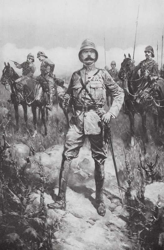 Lord Kitchener en el Veldt (litografía) de Hermanus Willem (after) Koekkoek