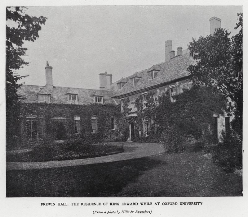 Frewin Hall, residencia del Rey Eduardo VII mientras estudiaba en la Universidad de Oxford de Hills and Saunders