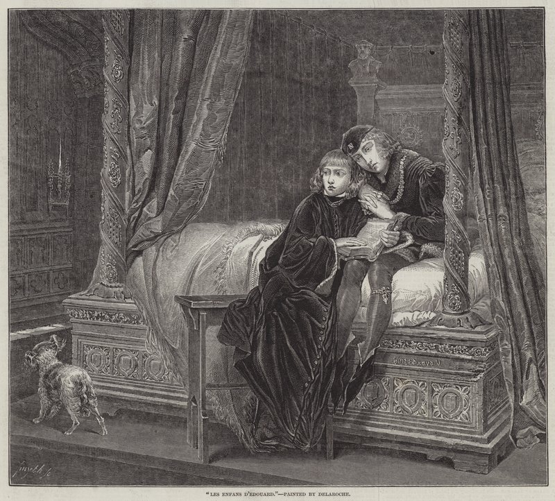 Los hijos de Eduardo de Hippolyte Delaroche