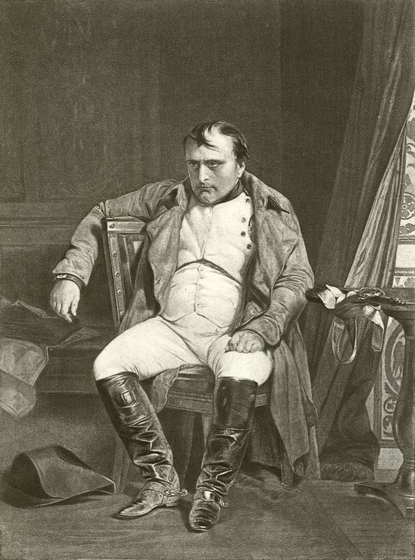 Abdicación, Napoleón en Fontainebleau de Hippolyte Delaroche