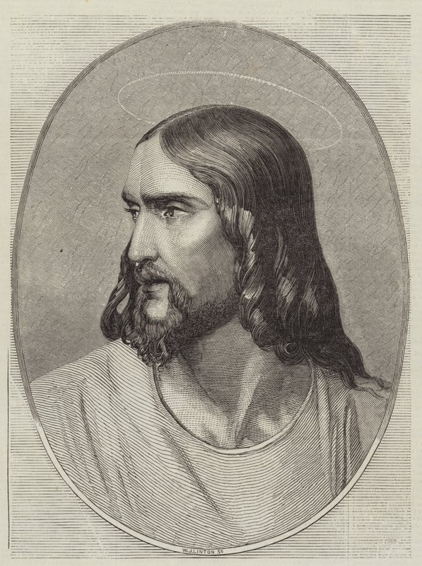 Cabeza del Salvador de Hippolyte Delaroche