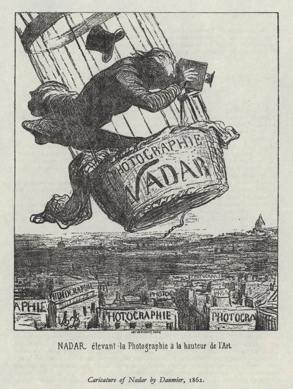 Nadar elevando la fotografía al nivel de arte de Honore (after) Daumier