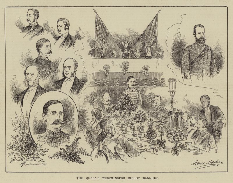 Banquete de los Rifles de la Reina de Westminster de Horace Morehen