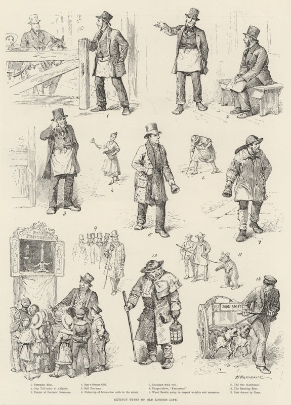 Tipos extintos de la vida en el viejo Londres de Horace Petherick