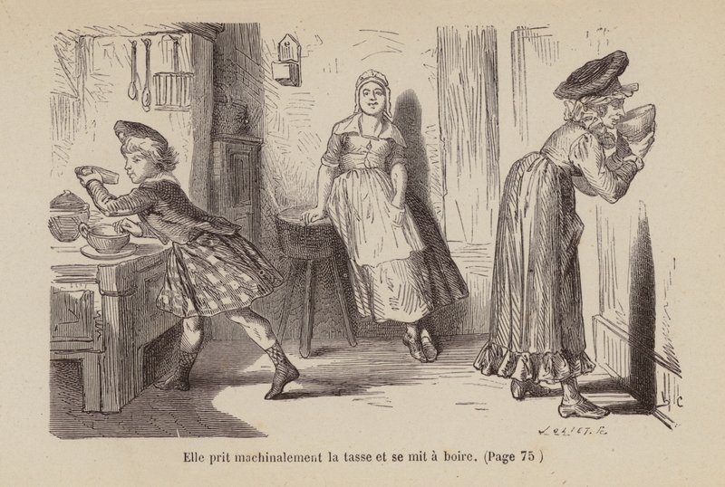 Ilustración para Un Bon Petit Diable (grabado) de Horace (after) Castelli