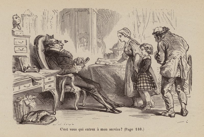 Ilustración para Un Bon Petit Diable (grabado) de Horace (after) Castelli