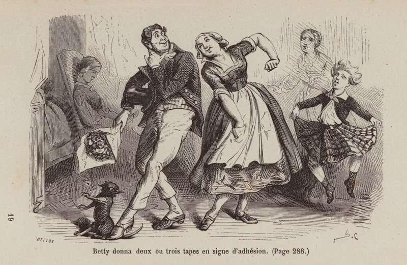 Ilustración para Un Bon Petit Diable (grabado) de Horace (after) Castelli