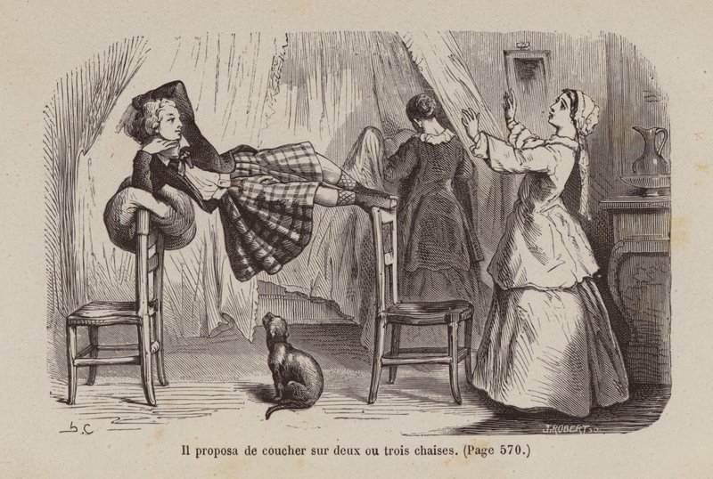 Ilustración para Un Bon Petit Diable (grabado) de Horace (after) Castelli