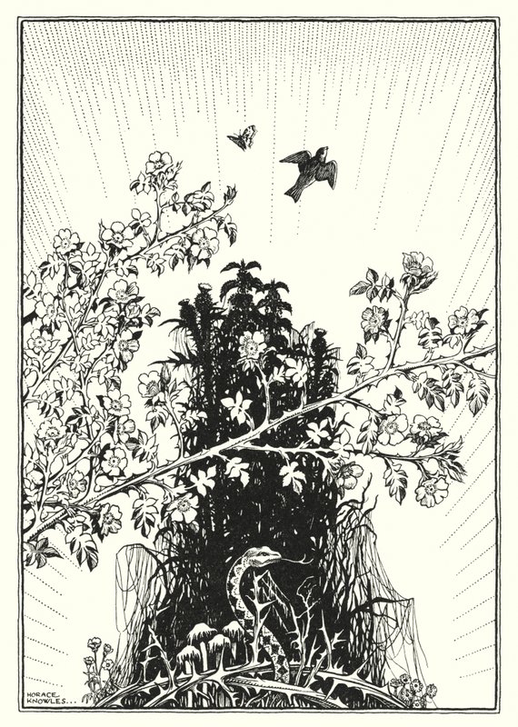Ilustración del Sermón de la Montaña (grabado) de Horace J. Knowles